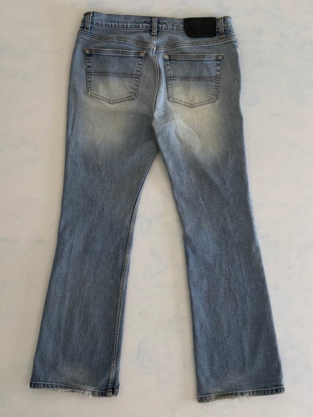 BCBG MAXAZRIA Low Rise Light Stone Washed Denim Jeans - Picture 2 of 8